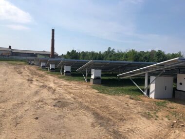 Structura panouri fotovoltaice la sol 4 Orizontal 4 orizontal 1 stalp 4